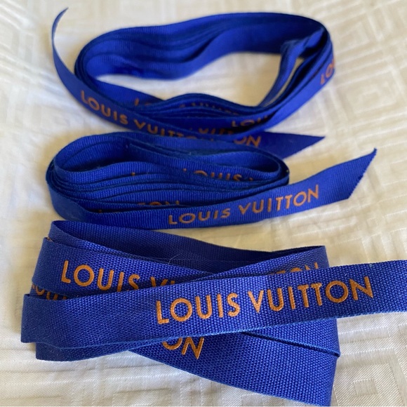 Louis Vuitton Gift Wrap Authentic Royal Blue Ribbon 3 Pieces - Picture 3 of 3